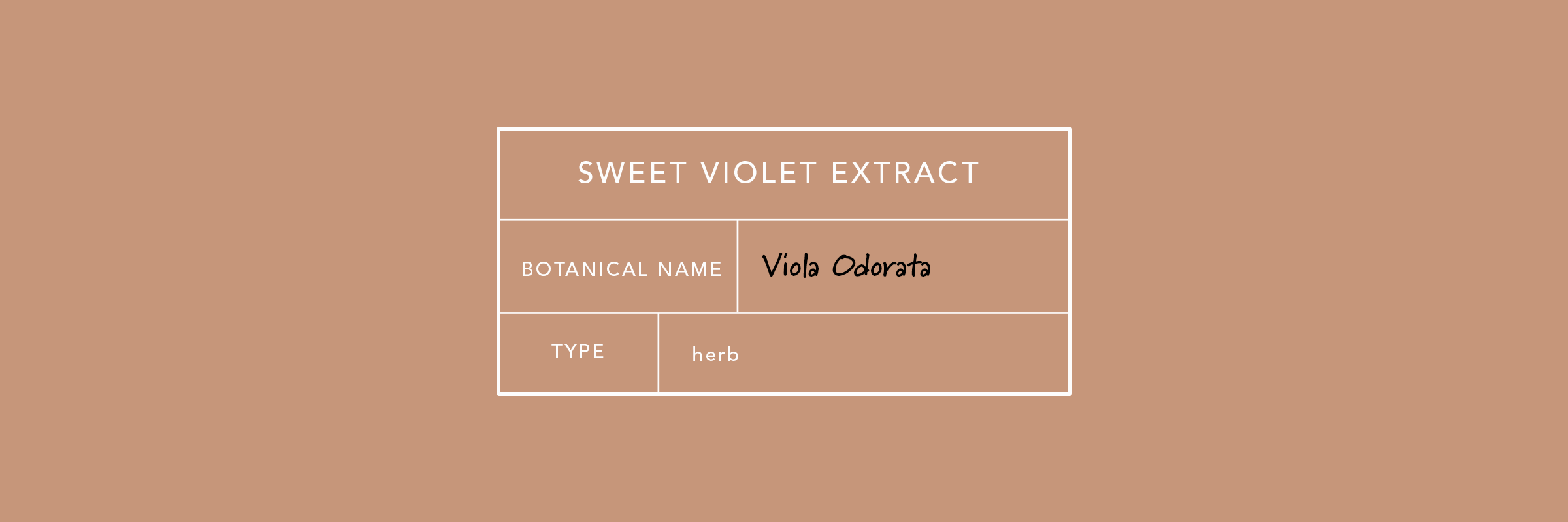 Sweet Violet Extract
