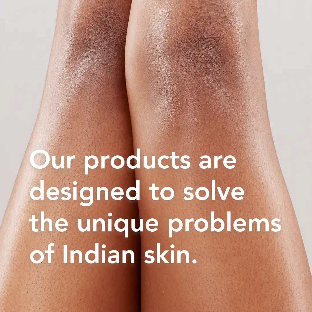 Glycolic acid and lactic acid body serum for dark knees and elbows that exfoliates dead skin cells, reduces pigmentation and improves overall skin clarity and smoothness