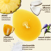 Body serum with Glycolic Acid, Vitamin C and Niacinamide for pigmentation, dark spots and bumpy skin on Indian skin.